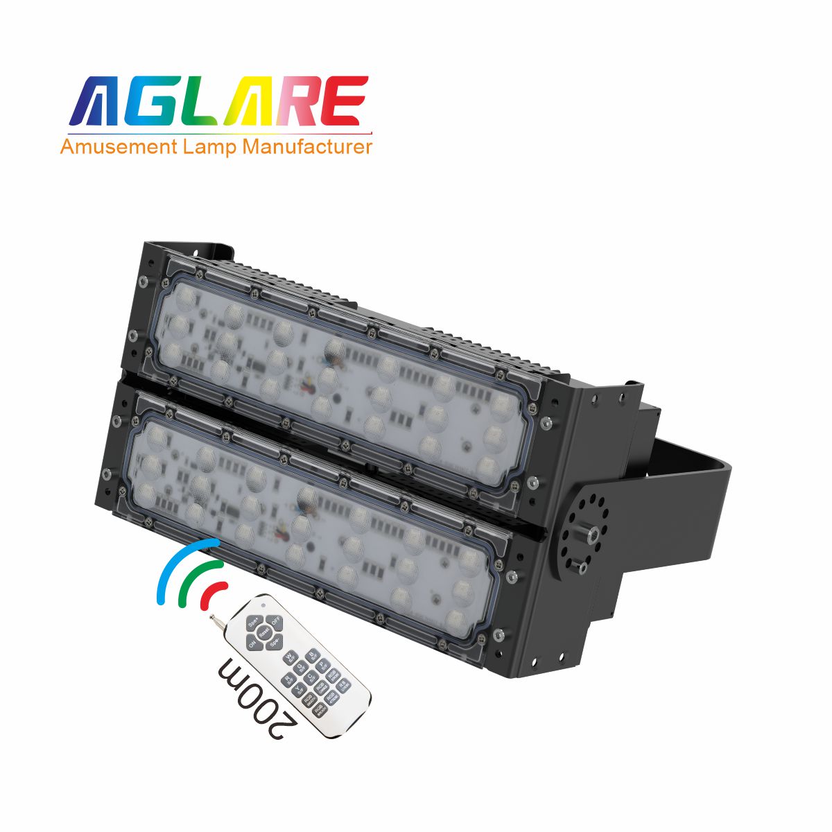 100W LED彩色泛光灯 RGB投光灯带？？？？？仄